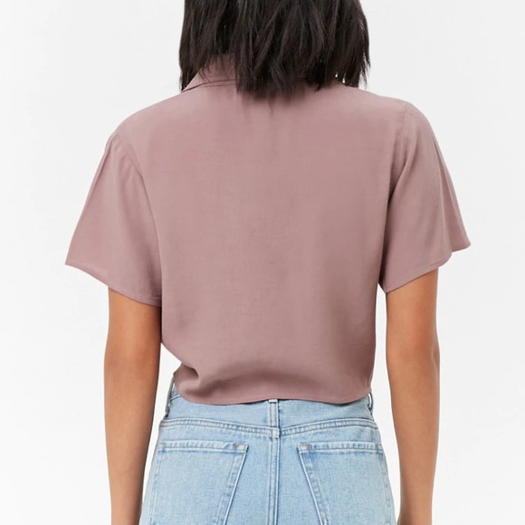 HOST PICK Forever 21 Cropped Button Up Top - Picture 5 of 5